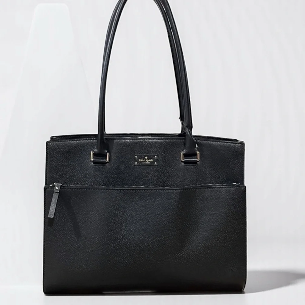 Kate Spade Black Large Textured Tote